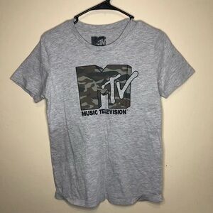 Gray MTV Logo T-Shirt